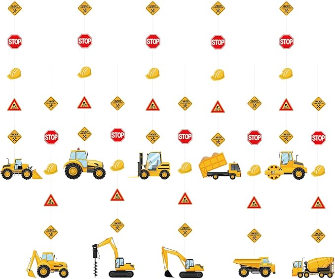 Construction Birthday Banners Construction Birthday Party Supplies