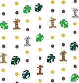 Wild One Jungle Theme Decorations Palm Leaf Dot Circle Garland