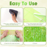 Voircoloria 3 Pack 3.3x8.2 Feet Neon Green Foil Fringe Backdrop
