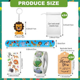 121 Pcs Jungle Safari Party Favors Animals Theme Birthday Supplies