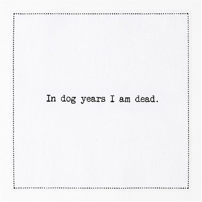 Five Star Funny 60th Birthday Quotes | White Cotton Cocktail Napkins