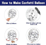 Zesliwy Navy Blue Silver Balloons Kit,50pcs 12inch Royal Dark Blue