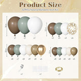 Ouddy Party Dusty Green Nude Balloons Garland Arch Kit, Different