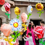 Cute 3D Daisy Flower Balloon Wedding Garland Groovy Boho Daisy Party