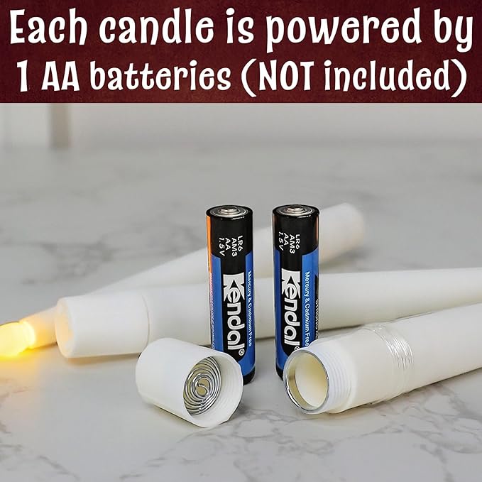 Halloween Decorations Floating Candles with Wand 12 Pcs Magic