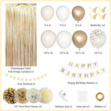 Sweet Birthday Decorations for Women, White Sand Beige Cream Neutral
