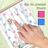Gender Reveal Decorations Fingerprint Tree with Woodland Safari