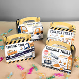 DjinnGlory 36 Pack Cute Construction Party Favor Treat Boxes Small