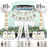 33 Pc Just Married Car Decorations Wedding Reception & Ceremony