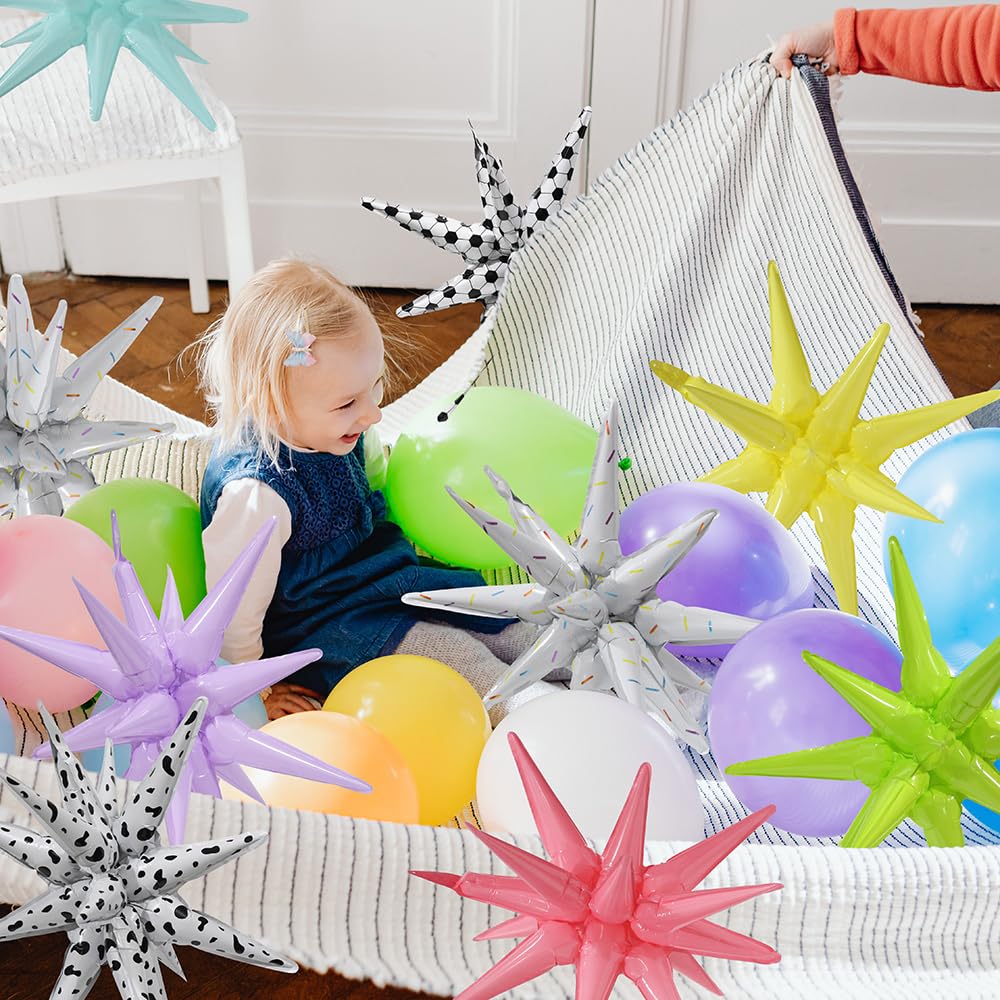 22'' 14 Point One Piece Star Cone Balloon Explosion Burst Party