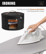 PANGTON Hat Box, Travel Hat Storage Box, Foldable Space-saving Hats