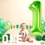 KatchOn, Light Green Number 1 Balloon - 40 Inch | Mylar Foil Balloon
