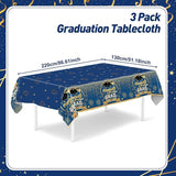 3 Pcs Graduation Tablecloth for Graduation Decorations 2026 Plastic