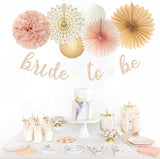 Champagne Gold Beige Fall Boho Bachelorette Party Decorations 21pcs