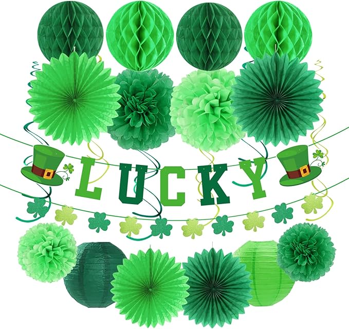 St Patricks Day Decorations Saint Patrick's Party Decor 22pcs Lucky