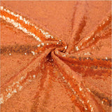 TCBESTO 2 Pack Orange Sequin Table Runner 12 x 72 Inch - High Density