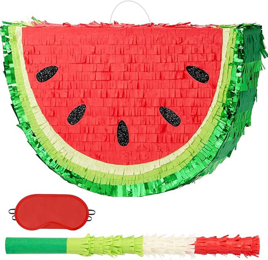 Watermelon Piñata Fruit Theme Summer Birthday Party Decorations Kids