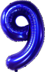 KatchOn, Giant Royal Blue Number 9 Balloon - 40 Inch | Foil 9