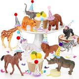 20 Pcs Jungle Animal Birthday Party Decorations Safari Animals