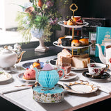 Wettarn 6 Pcs Floral Tea Party Decorations Princess Party Teapot