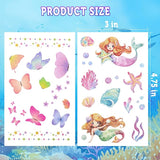 Ozepao Glitter Temporary Tattoo for Girls, 30 Sheets Mix Butterfly