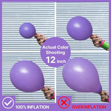 PartyWoo Purple Balloons 100 pcs Different Sizes of 36 18 12 10 5
