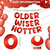 Fulmoon Set of 3 Pre Strung Older Wiser Hotter Glitter Banner Funny #4