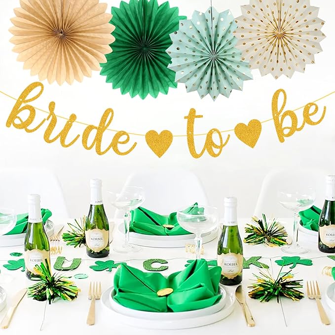 Sage Green Champagne Gold Bachelorette Party Decorations 21pcs Baby