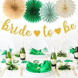 Sage Green Champagne Gold Bachelorette Party Decorations 21pcs Baby
