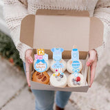 36 Pack Gender Reveal Cupcake Toppers Glitter Bottle Little Star