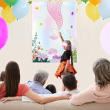 ASTARON Pin The Tail on The Mermaid Game for Birthday Party, Mermaid
