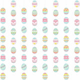 Wall Hanging Decorations Easter Egg Garland - 8pcs Rainbow Easter