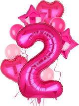 40 Inch Number Balloons Hot Pink 2 Large Number Balloon Anniversary