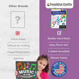 70pcs Colorful Music Notes Cutouts Musical Party Decorations in 7