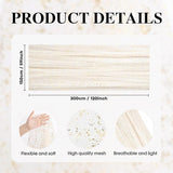Artoid Mode Beige Gold Gauze Table Runner 59x120 Inch 10FT, Glitter