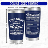 Retirement Gifts for Men The Legend Has Retired Retired Tumbler for