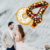 KatchOn, Giant Number 4 Balloon - 40 Inch, Donut | Birthday