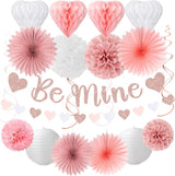 Blush Light Pink Valentines Day Galentines Party Decorations 22pcs