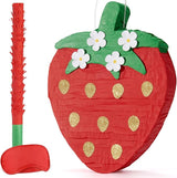 Red Strawberry Piñata For Kids Strawberry Baby Shower Piñata