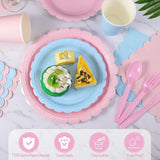350 Pcs Baby Gender Reveal Plates and Napkins 50 Guest Boy or Girl