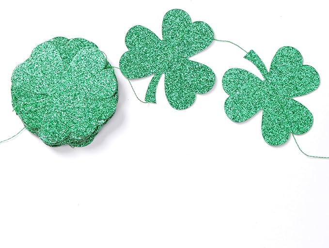St-Saint Patricks-Day Decorations Shamrock Green-Garland - 35ft St. Pa