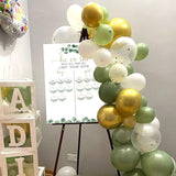 Greenery Baby Gender Reveal Board with Stand 12x17 60 Eucalyptus