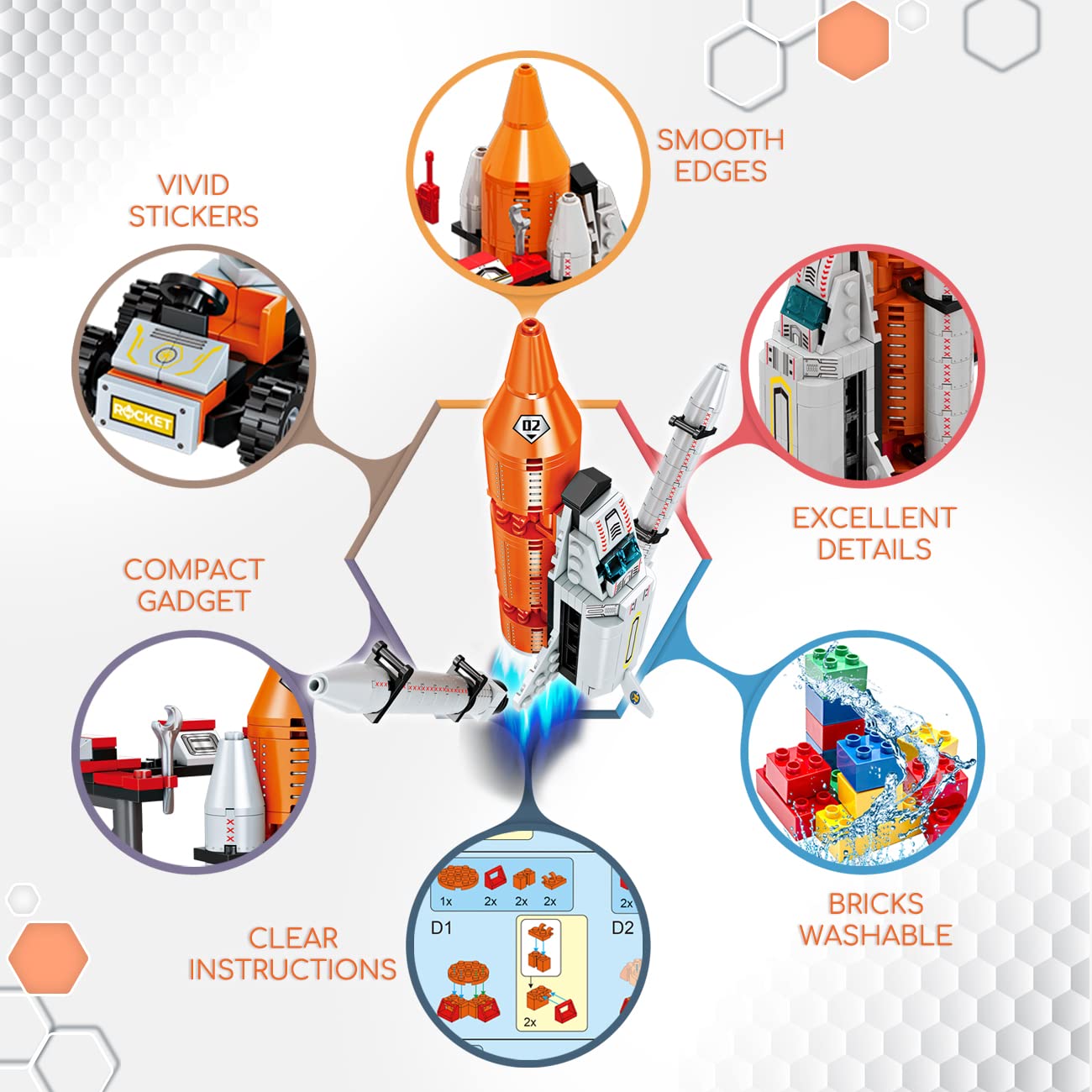 Space Exploration Shuttle Toys for 6 7 8 9 10 11 12 Year Old Boys