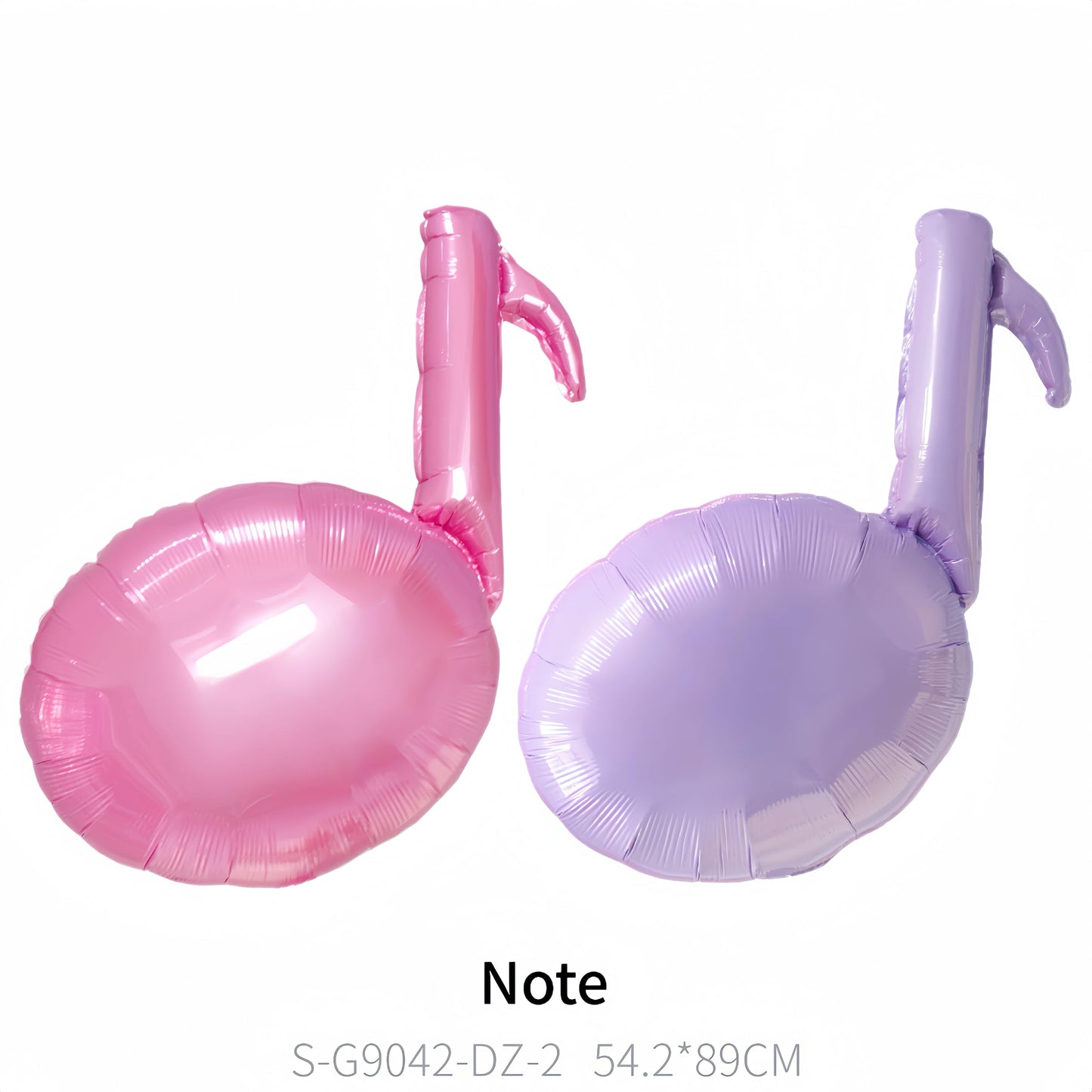 7Pcs Pink Purple Music Note Balloons for Singer Fans Party