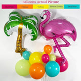 146Pcs Tropical Aloha Balloon Arch Garland Kit with Flamingo Palm