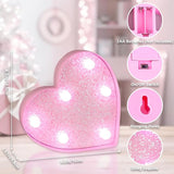 Pink Light Up Letters, LED Marquee Letters for Table, Small Glitter #1