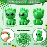 50 Pcs Resin Mini Alien Cat Figures Bulk Tiny Alien Cat
