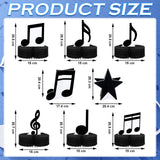 Sureio 8 Pack Music Notes Honeycomb Centerpieces Musicical Party
