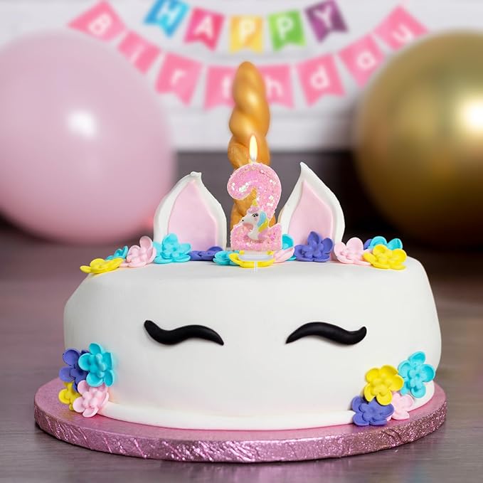 Birthday Candles Number 2 Candle 2nd Birthday Decorations for Girl