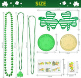 132Pcs St Patricks Day Accessories Party Favors Shamrock Glasses